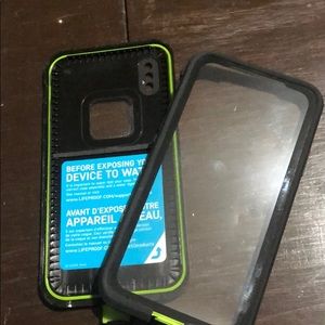 iPhone X Otter box life proof case.